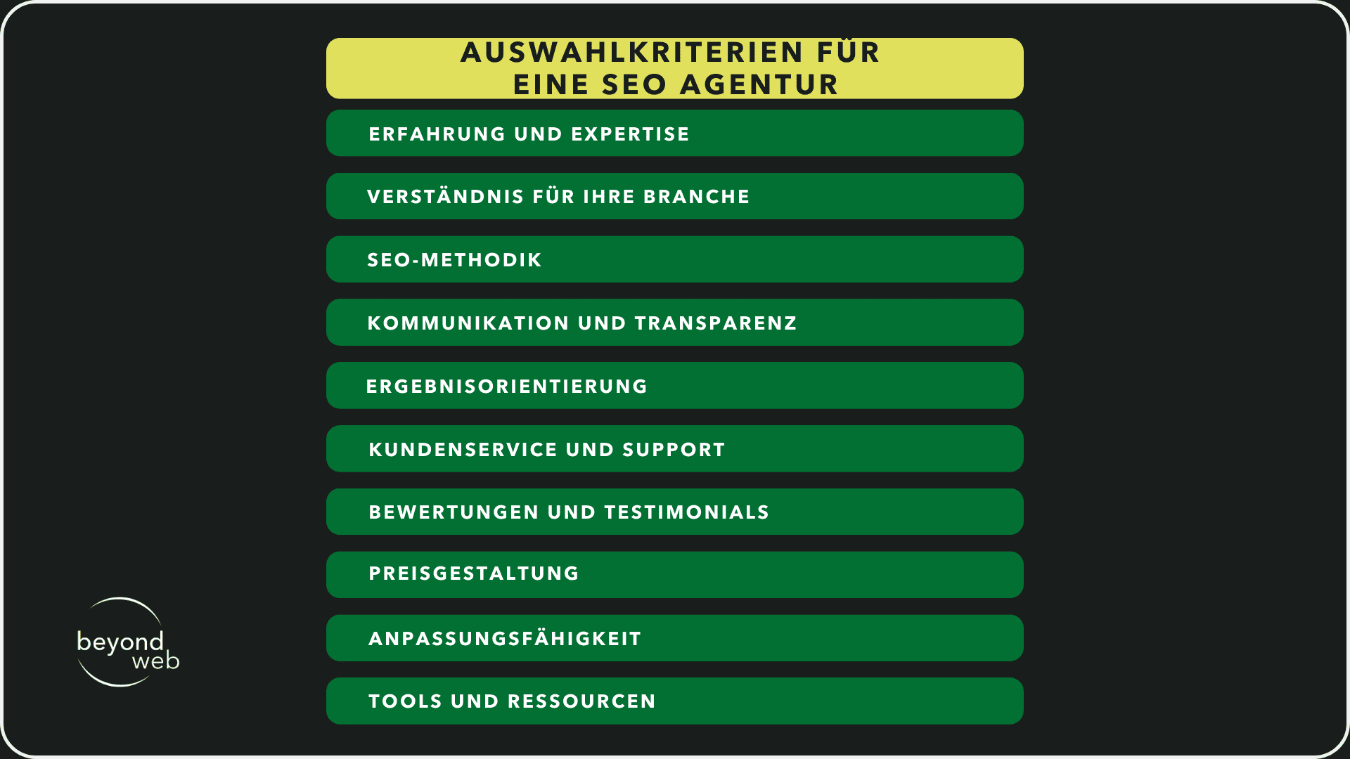 Wichtige Kriterien bei der Auswahl einer SEO Agentur