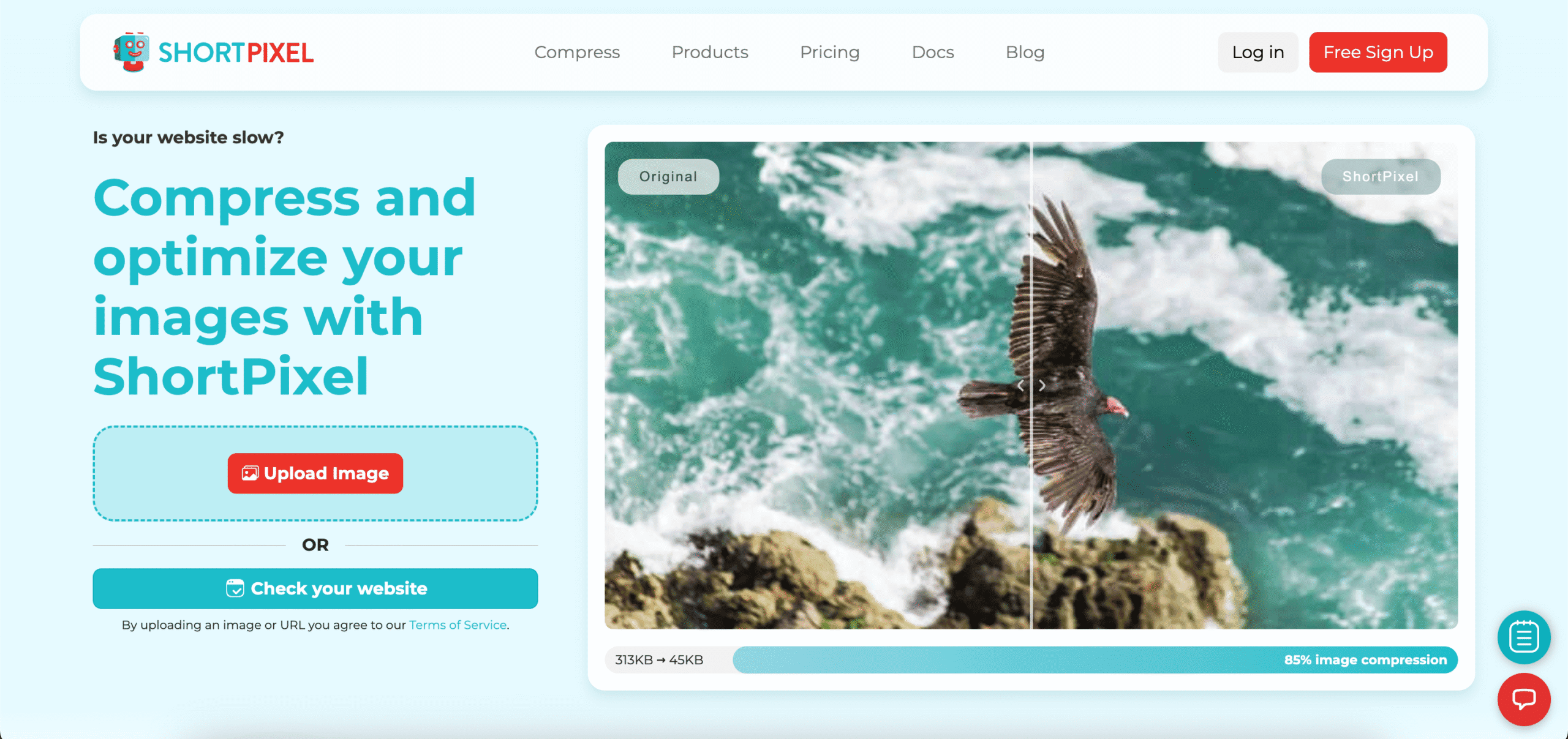 Screenshot der Plugin Website von ShortPixel