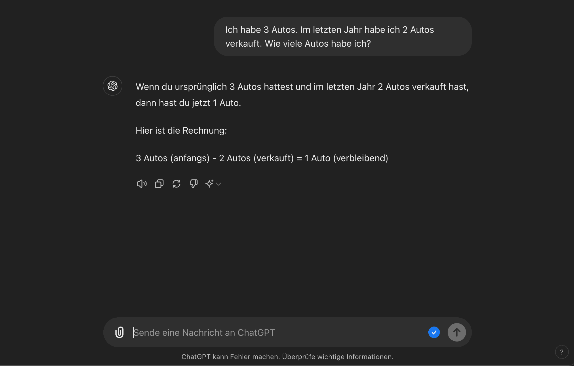 ChatGPT Frage