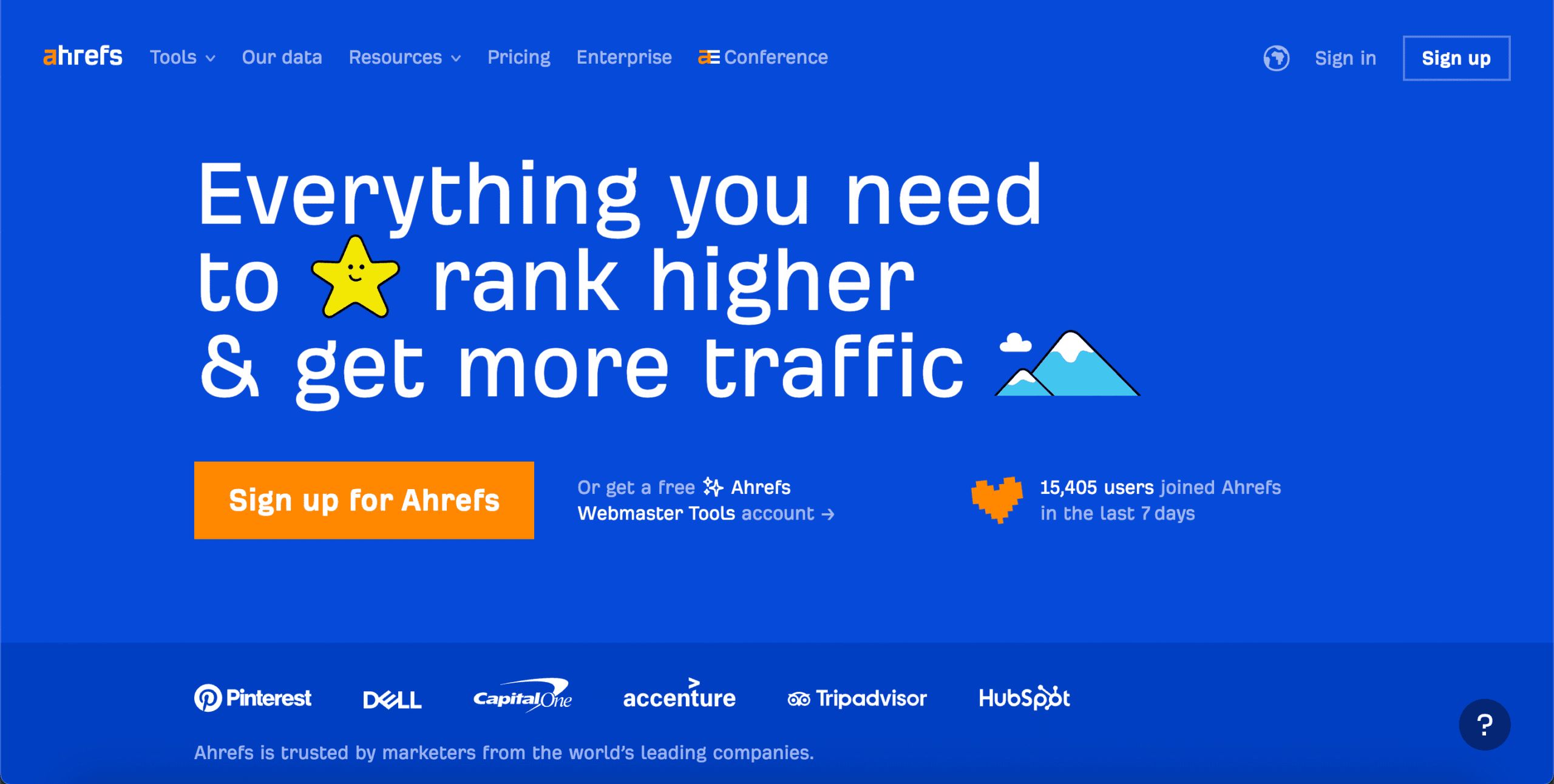 Screenshot vom Ahrefs Keyword-Recherche-Tool