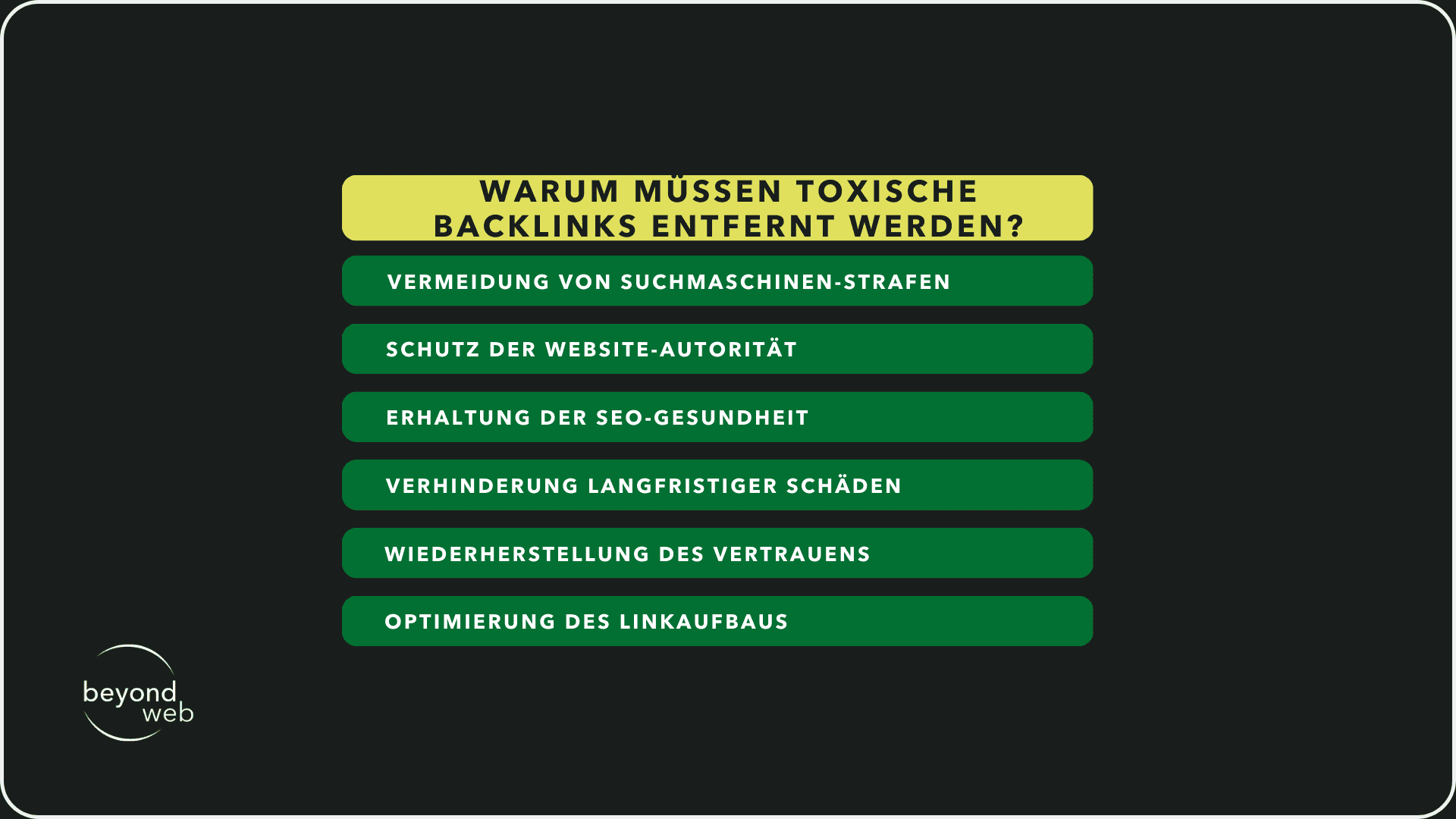 Tabelle mit Gründen zum Thema 