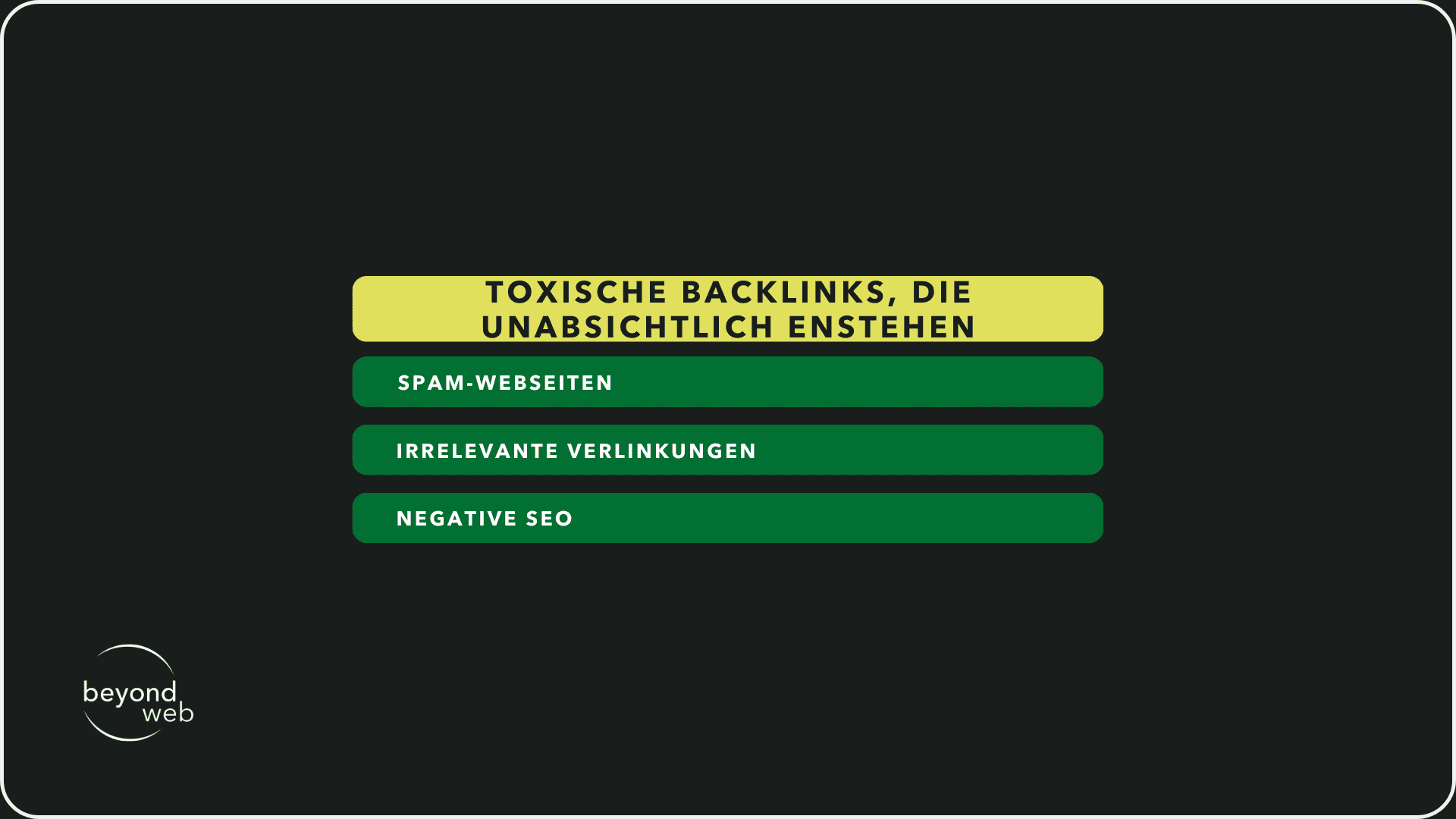 Toxische Backlinks, die unabsichtlich enstehen