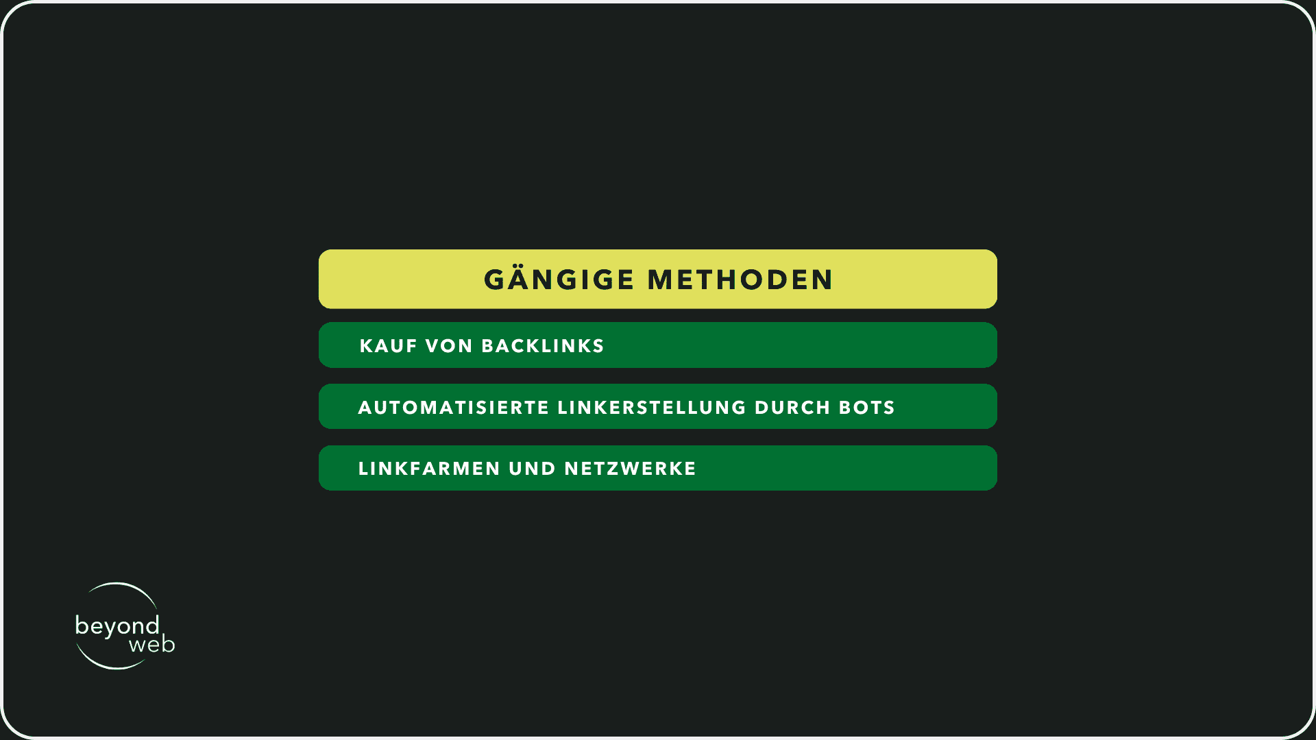 Gängige Methoden für die Entstehung von toxischen Backlinks