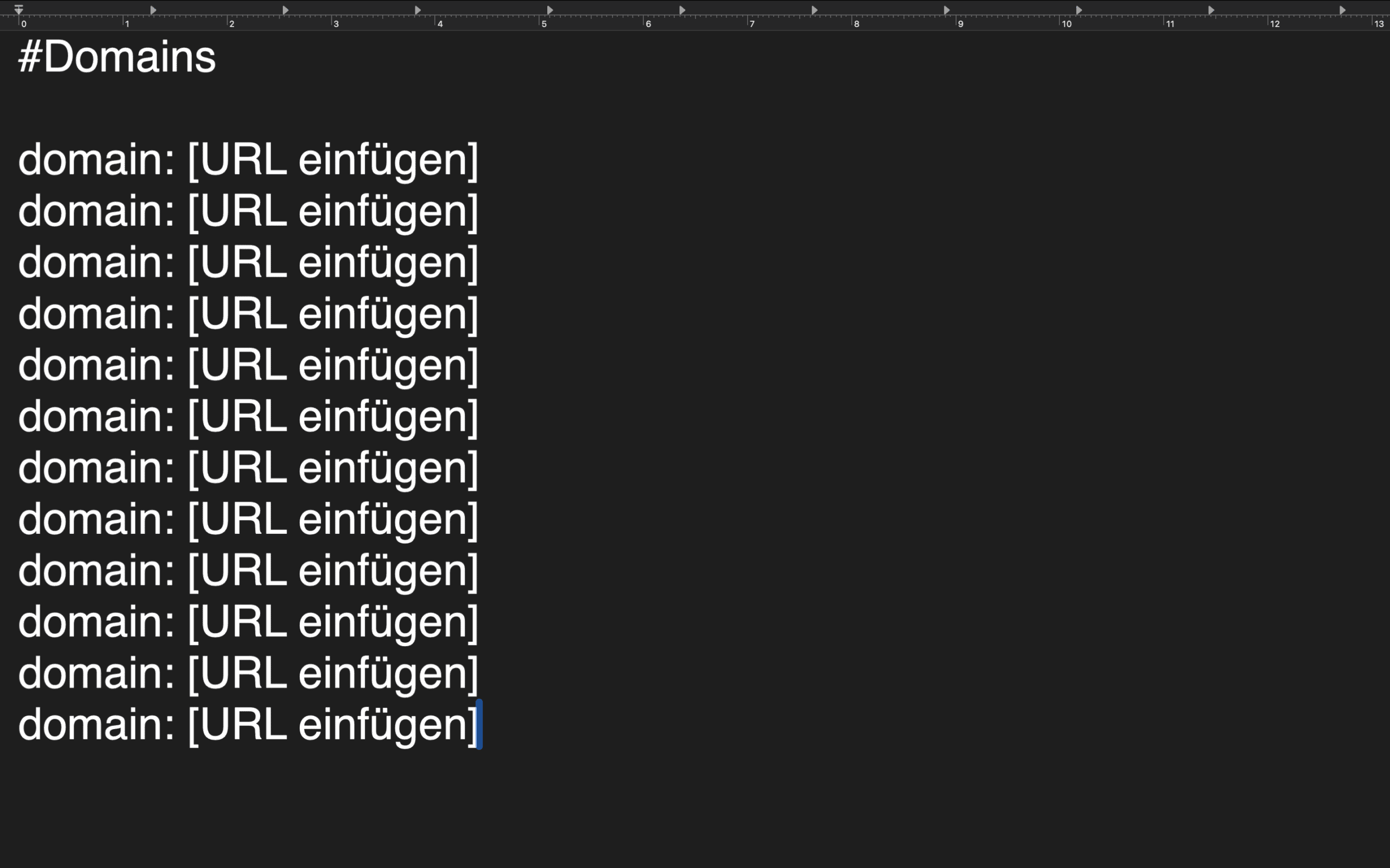 Beispiel eines Google Disavow Files