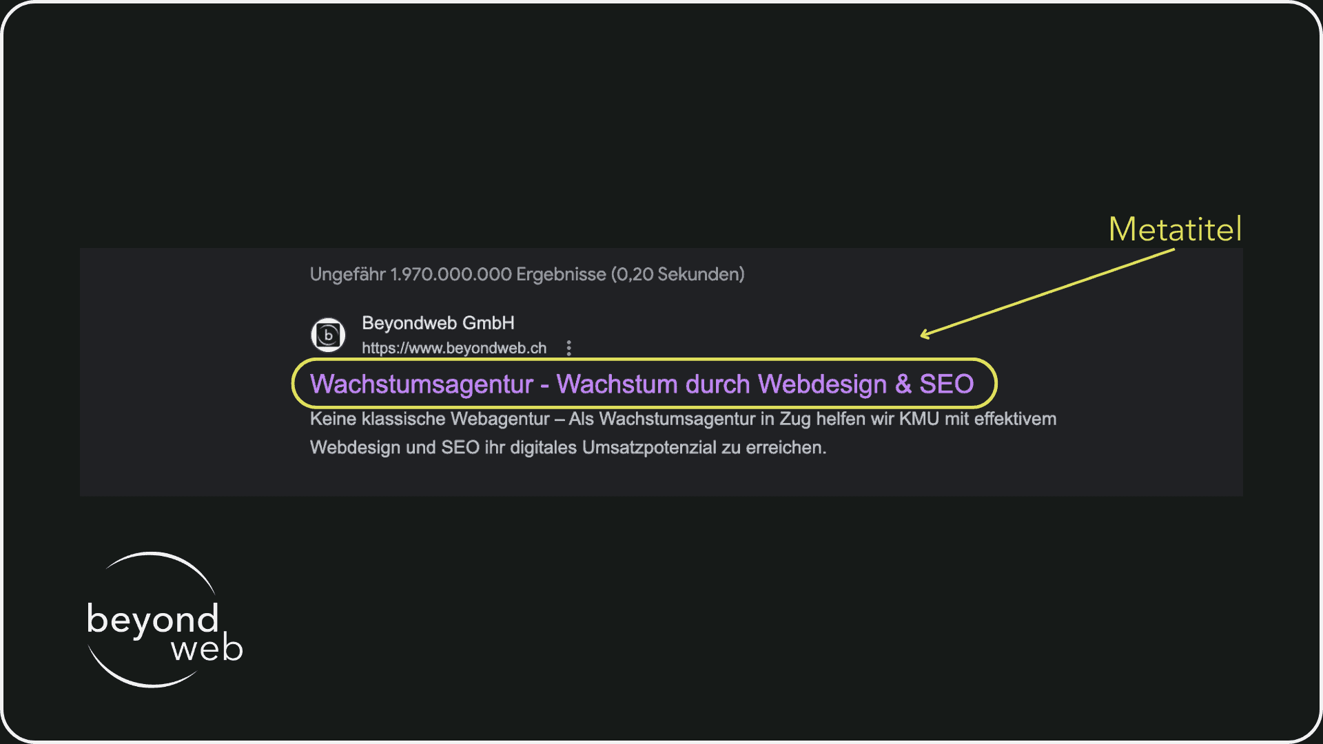 Beispiel für einen Metatitel