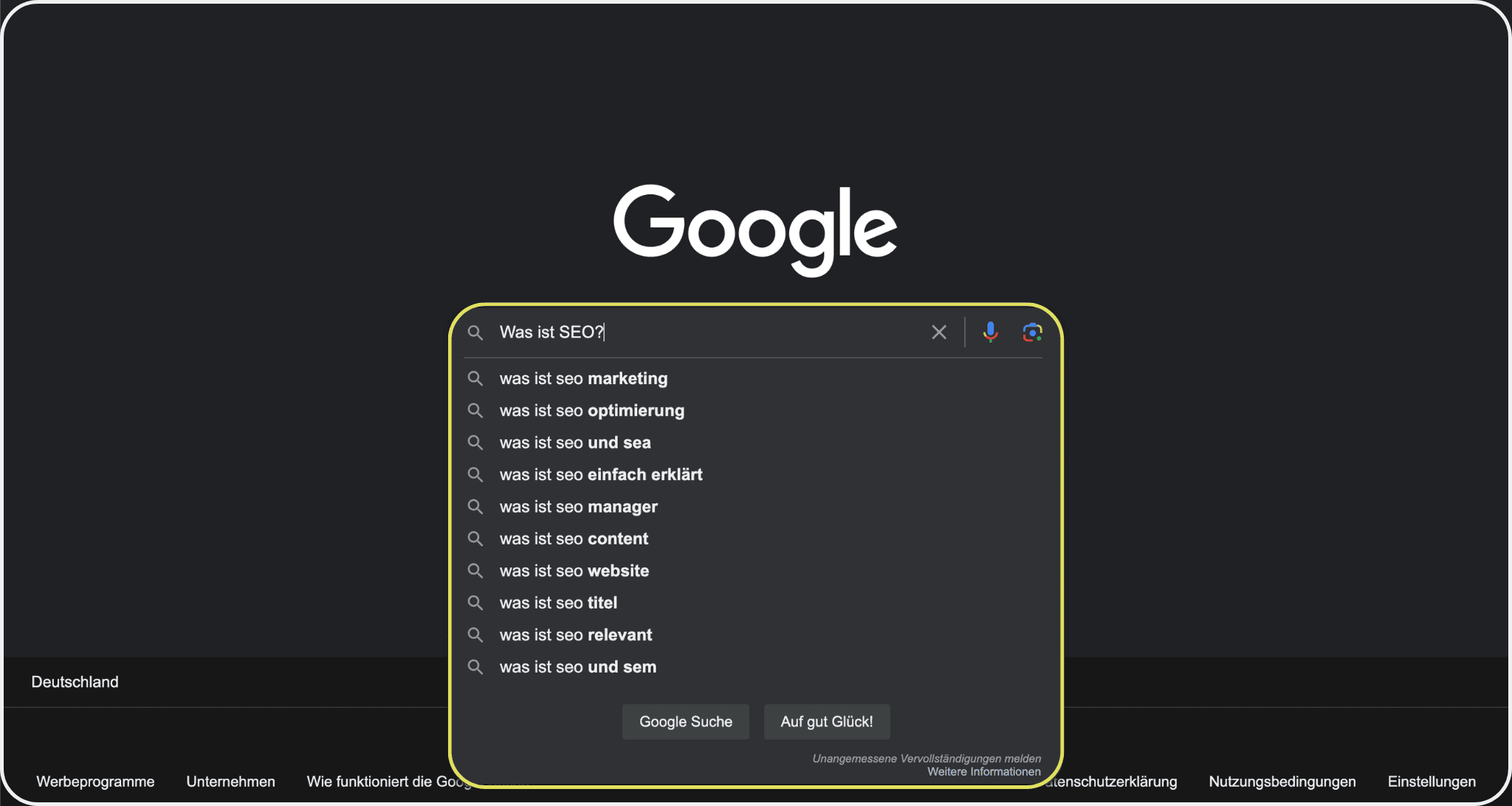 Grafik, die ein Beispiel für PAA-Boxen bei Google zeigt