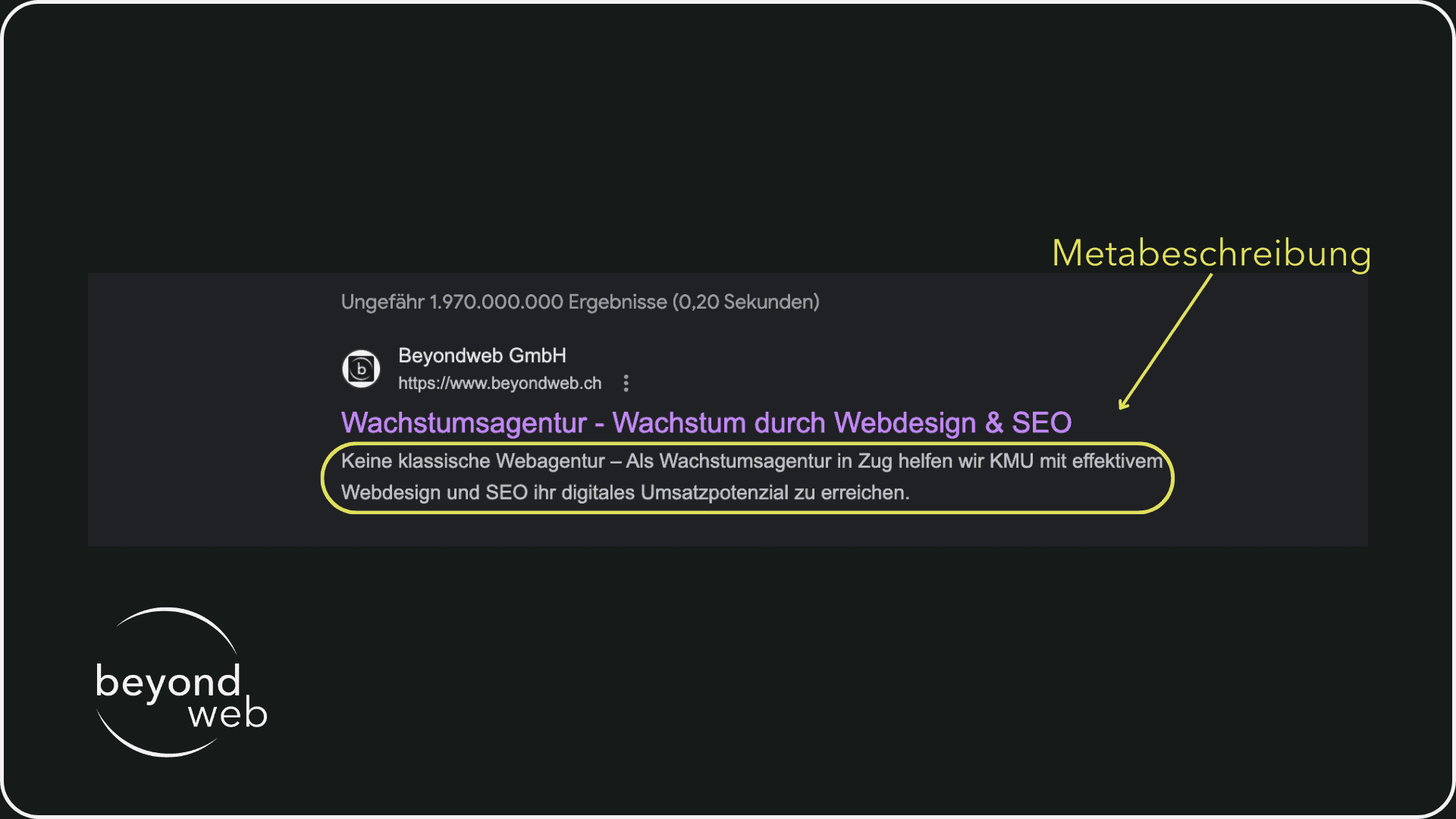 Beispiel für eine Metabeschreibung
