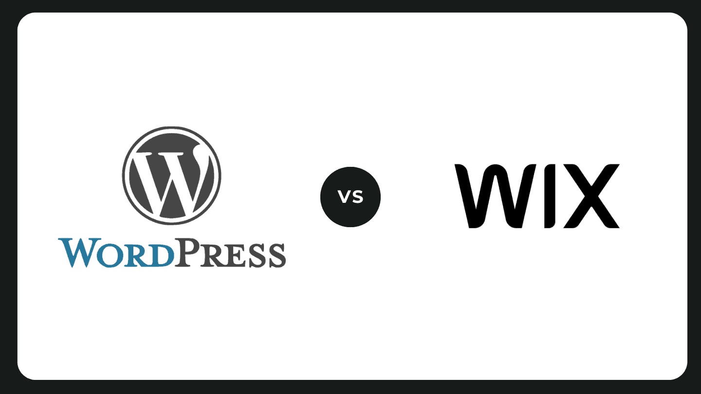 Bild mit WordPress vs. Wix Grafik