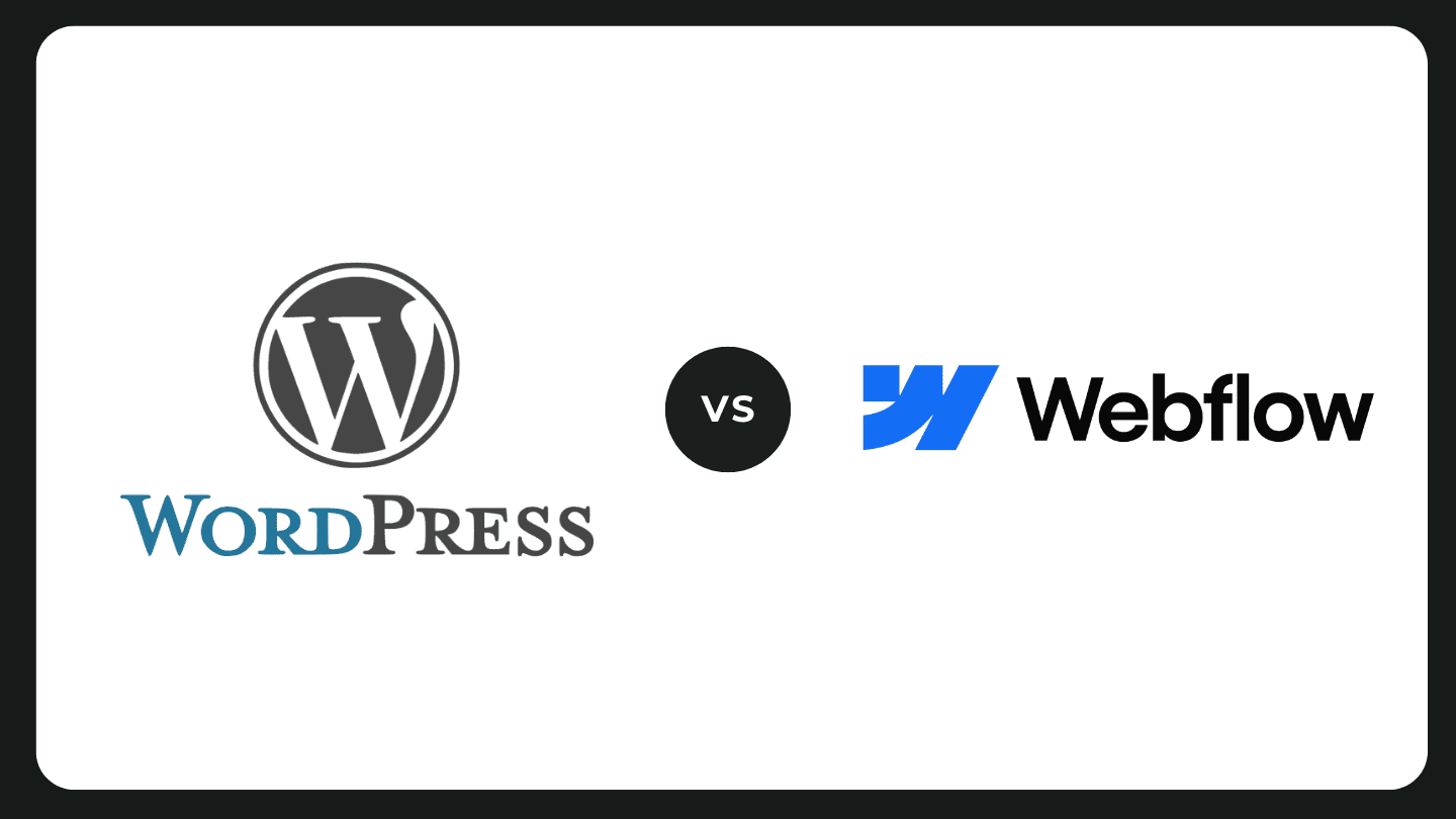 Bild mit WordPress vs. Webflow