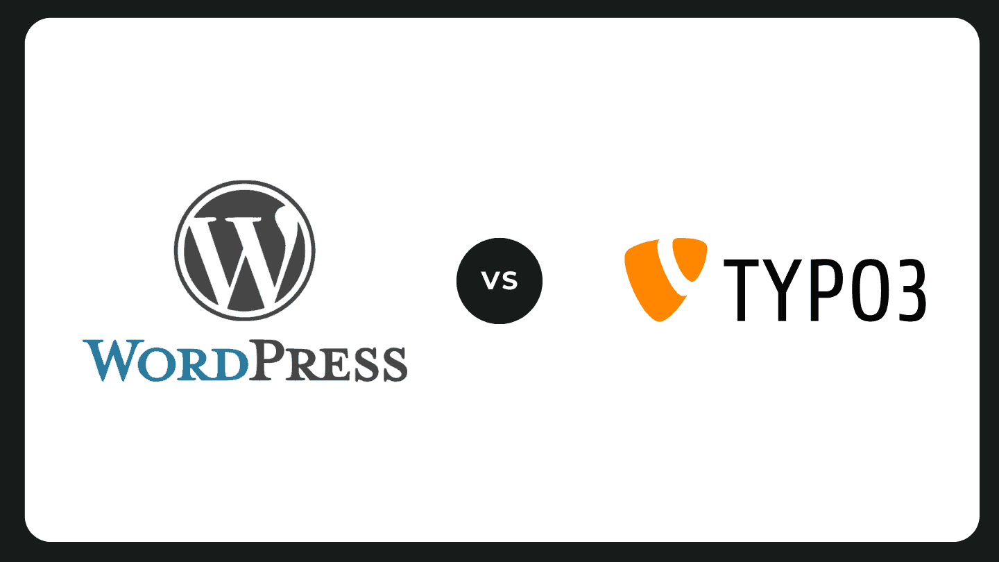 Grafik mit WordPress vs. TYPO3