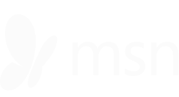 Das Bild zeigt das MSN-Logo mit einem Schmetterlingssymbol links neben den Kleinbuchstaben "msn" auf hellem Hintergrund.