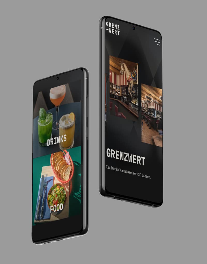 Kultbar in Basel Website Relaunch Mobile Ansicht