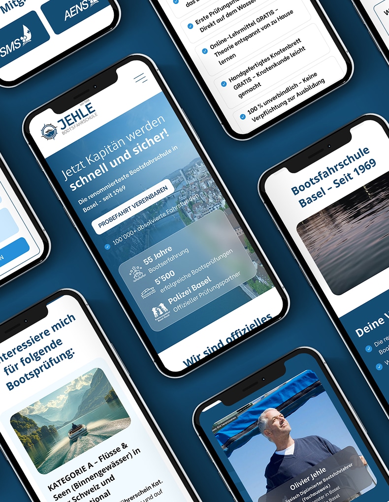 Website Neuauftritt für eine Bootsfahrschule