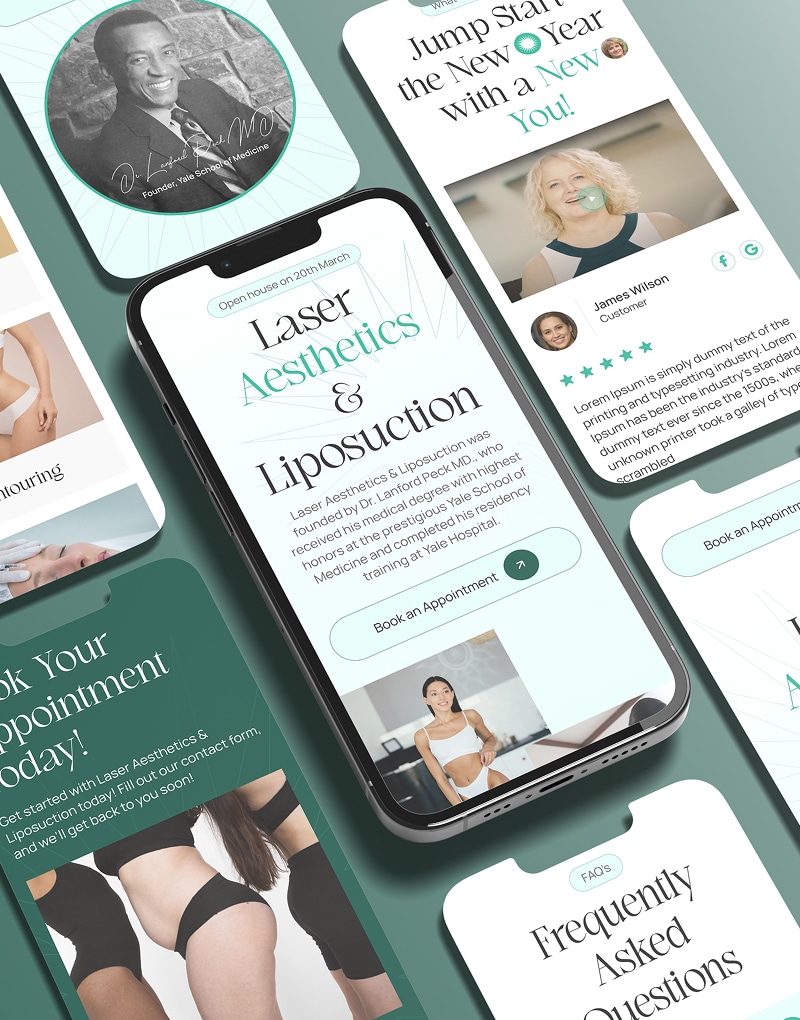 Schönheitsklinik Relaunch Beispiel Mobile Ansicht