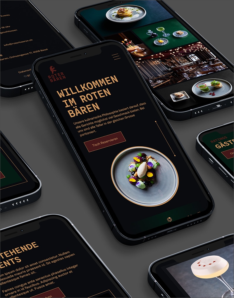 Gourmetrestaurant Beispiel für einen Website-Relaunch