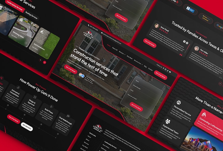 Bauunternehmen erhält neue Website Beispiel Desktop Ansicht