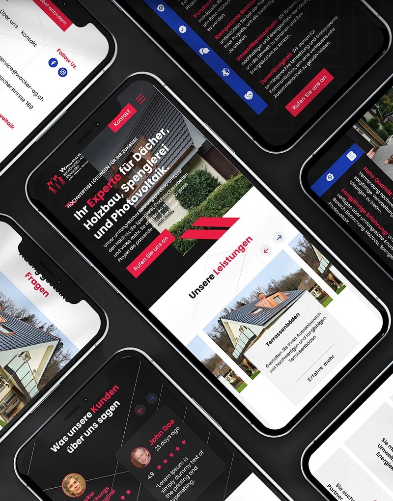 Dachdecker Website Relaunch Beispiel