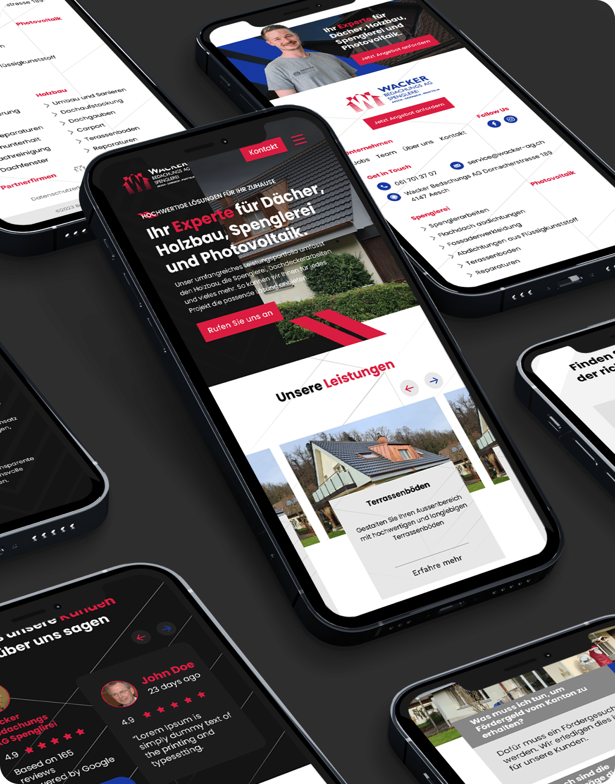 Website Relaunch für einen Dachdecker in Basel