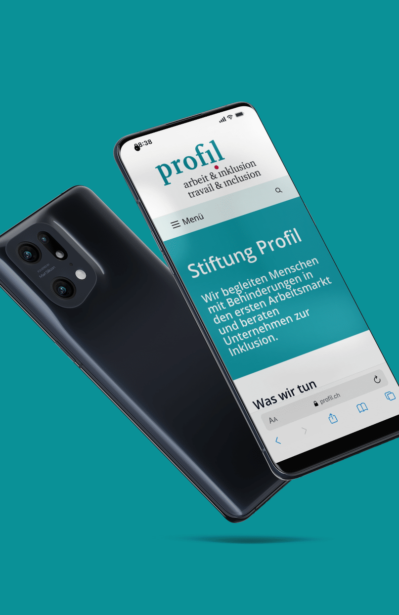 Beispiel für einen Website Relaunch einer Stiftung Mobile Ansicht