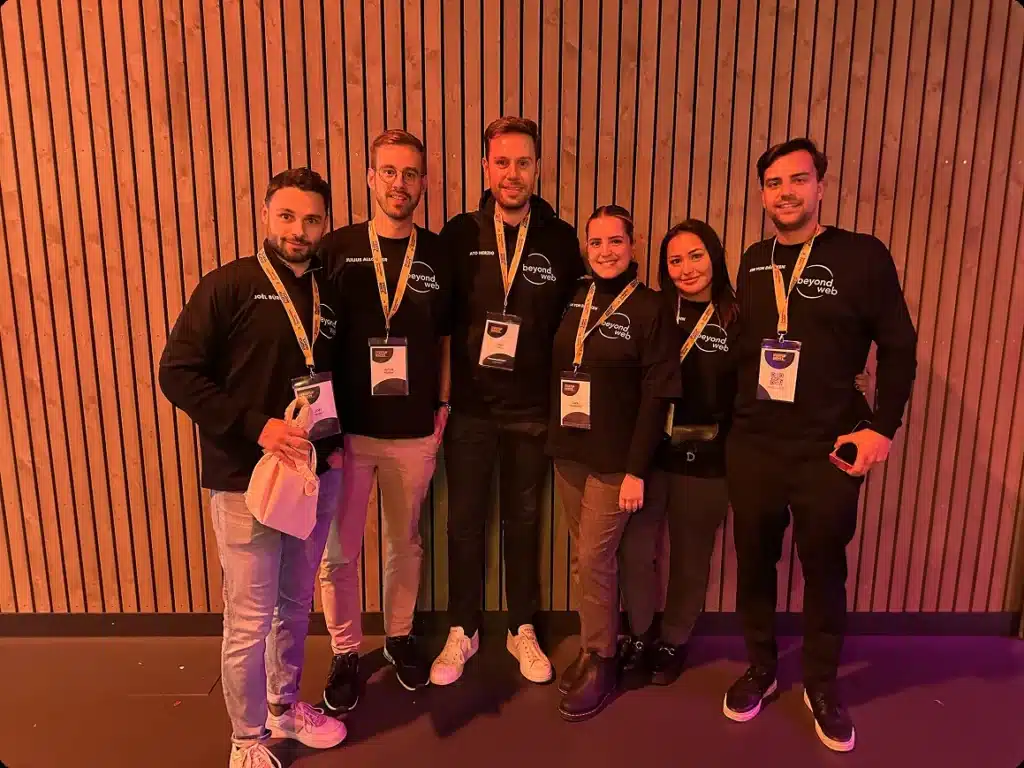 Das Beyondweb-Team an den Startup Nights