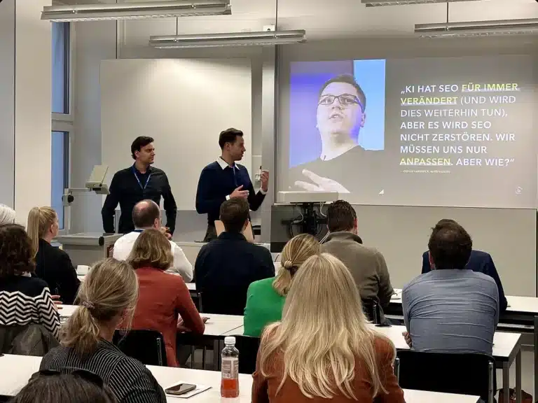 Vortrag im Hörsaal